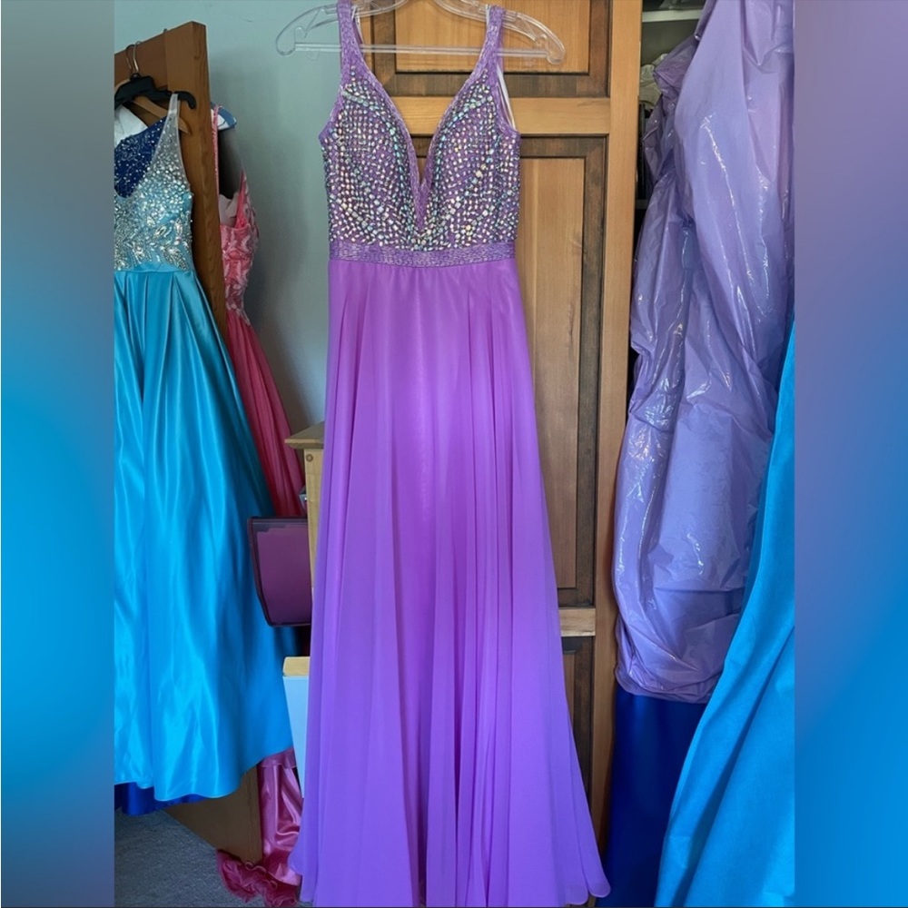 Angela and Allison Lavender Gown